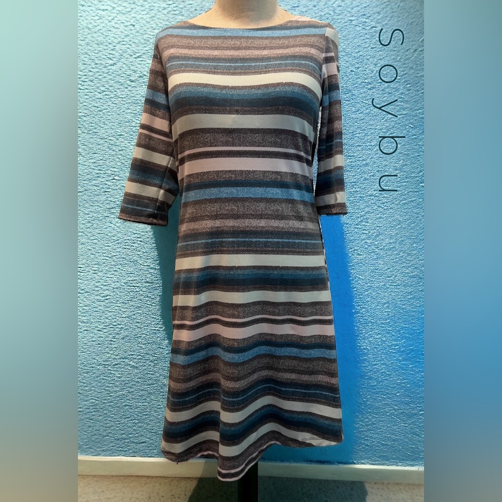 Soybu Active Elana Striped Dress. M.